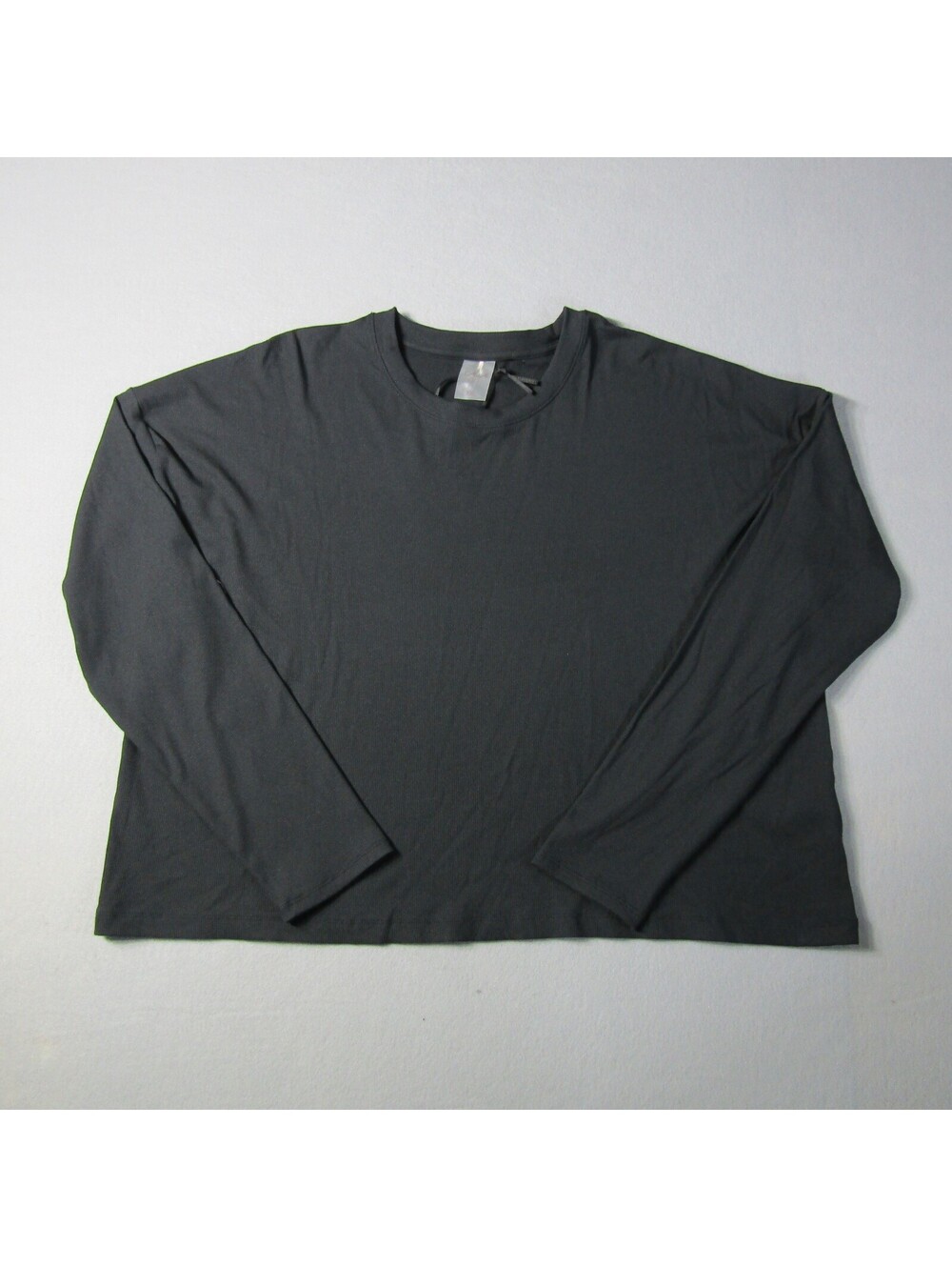 NWT Calia Everyday Rib LS Shirt Women's XXL Pure Black